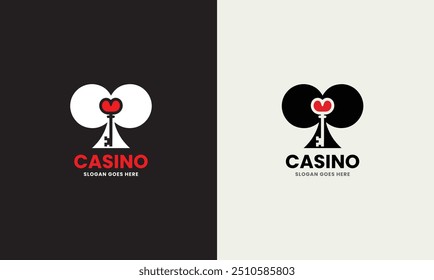 Casino logo concept casino design symbol concept icon winner play win club success template 