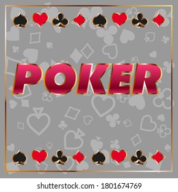 Casino logo design, colorful gambling emblem, label, badge, vector Illustration