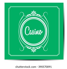 Casino logo icon. 