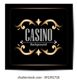 casino logo icon poker cards or game and money vector icons games banner with badges playing
