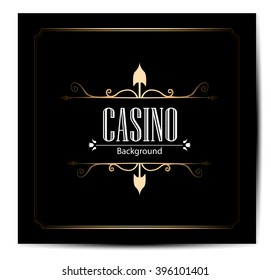 casino logo icon poker cards or game and money vector icons games banner with badges playing