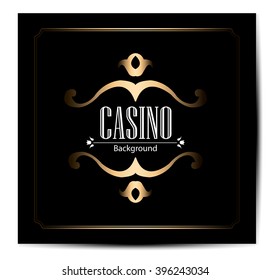 casino logo icon poker cards or game and money vector icons games banner with badges playing