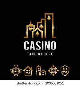 logotipo del casino con múltiples formas