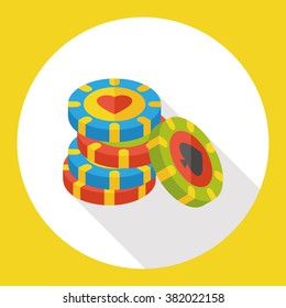 casino money flat icon