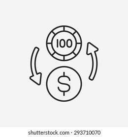 casino money line icon
