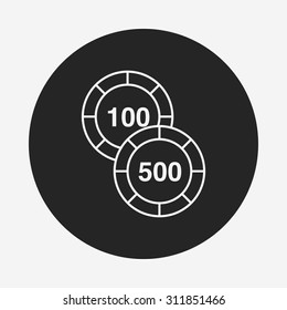 casino money line icon