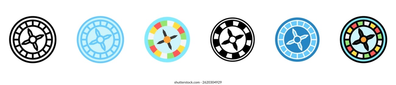 Casino multi style, mini illustration icon. use for modern concept, print, UI, UX kit, web and app development. Vector EPS 10, related to entertainment, festival, funfair and hobbies
