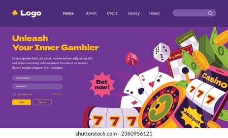 casino night background. casino background. poker chips, tokens, dice, playing cards background. Cartoon Vector illustration for casino, game design, flyer, poster, banner, web, advertising. Blackjack