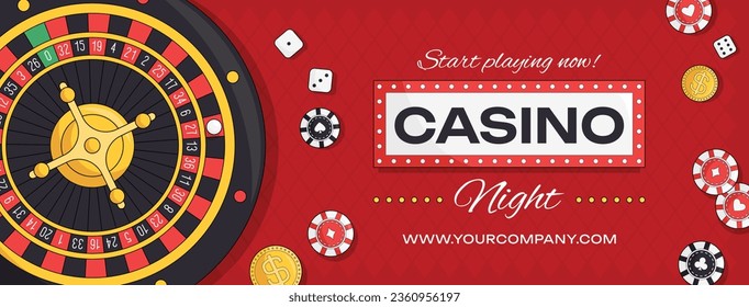 casino night background. casino background. poker chips, tokens, dice, playing cards background. Cartoon Vector illustration for casino, game design, flyer, poster, banner, web, advertising. Blackjack