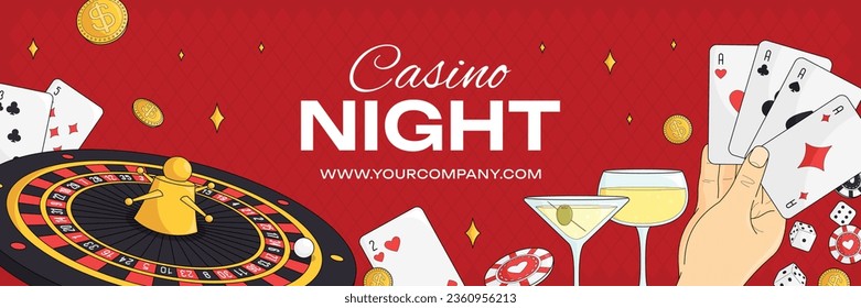 casino night background. casino background. poker chips, tokens, dice, playing cards background. Cartoon Vector illustration for casino, game design, flyer, poster, banner, web, advertising. Blackjack