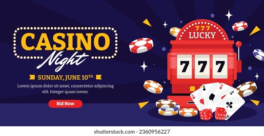 casino night background. casino background. poker chips, tokens, dice, playing cards background. Cartoon Vector illustration for casino, game design, flyer, poster, banner, web, advertising. Blackjack