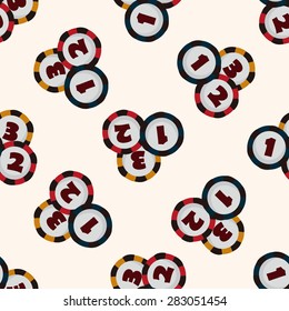 casino number ball ,seamless pattern