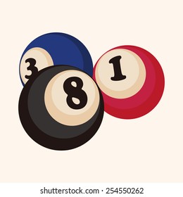 casino number ball theme elements
