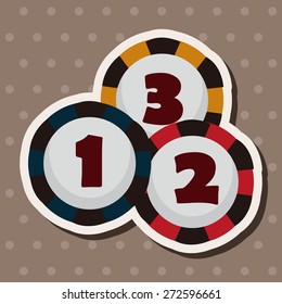casino number ball theme elements