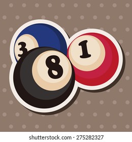 casino number ball theme elements