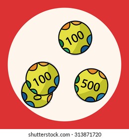 casino number ball theme elements