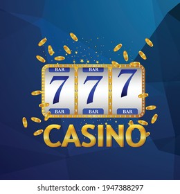 Casino online gambling game with playing cards and casino chips