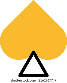 Casino pikes, illustration, vector on a white background.
