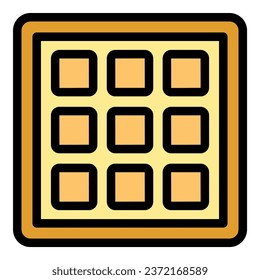 Casino play icon outline vector. Online chess. Business design color flat