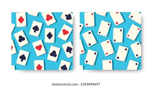 casino playing cards background. vector illustration