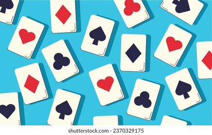 casino playing cards background. vector illustration	