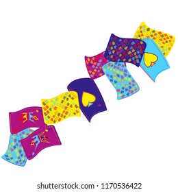 Casino Playing Cards are falling down. Playing Cards rain. Vector illustration