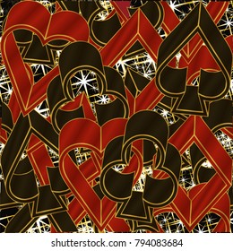 Casino poker background, vector illustration