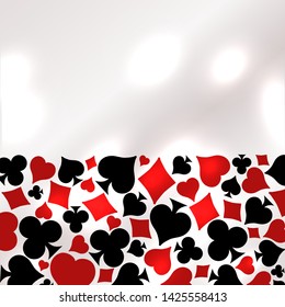 Casino Poker banner, vector illustration