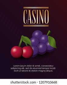 casino poker bets fortune grapes and cherries game