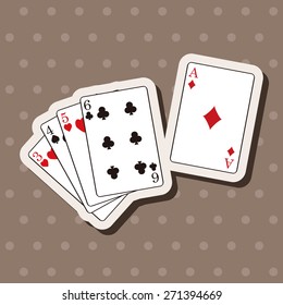 casino poker card theme elements