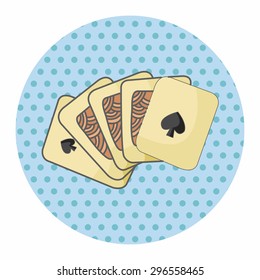 casino poker card theme elements