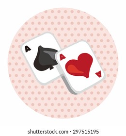 casino poker card theme elements