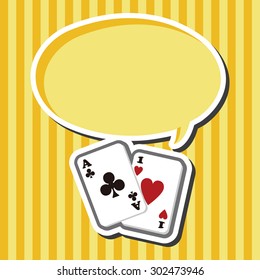 casino poker card theme elements