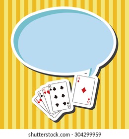 casino poker card theme elements