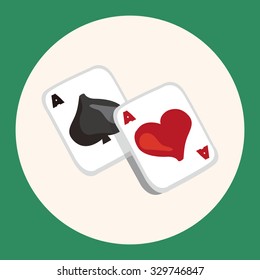 casino poker card theme elements