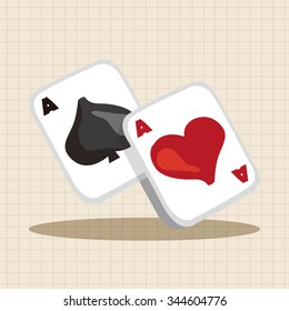 casino poker card theme elements