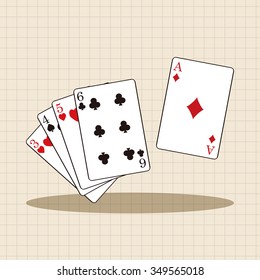 casino poker card theme elements