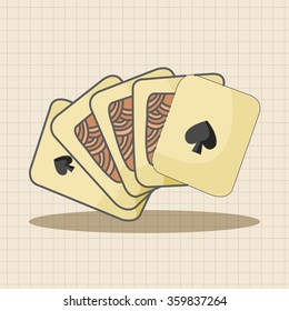 casino poker card theme elements