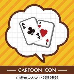 casino poker card theme elements