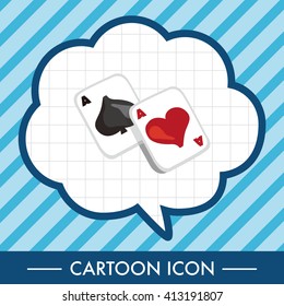 casino poker card theme elements