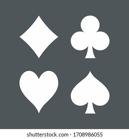 Casino Poker cards game quality vector illustration cut svg