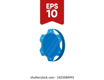 Casino Poker Chip Token Set Vector Illustration