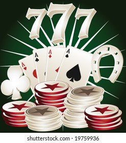 Casino poker elements