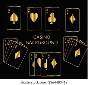 casino poker game background ace card