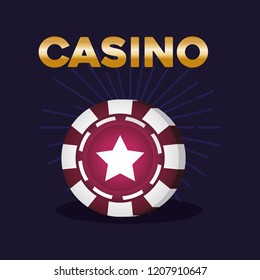 casino poker gaming chip symbol