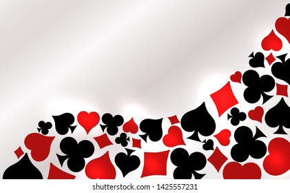 Casino Poker invitation vip banner, vector illustration