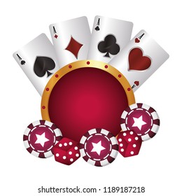 casino poker suit cards chip and dices