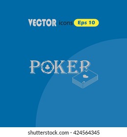 Casino, Poker vector icon