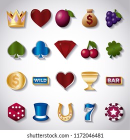 casino related icons