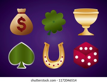 casino related icons